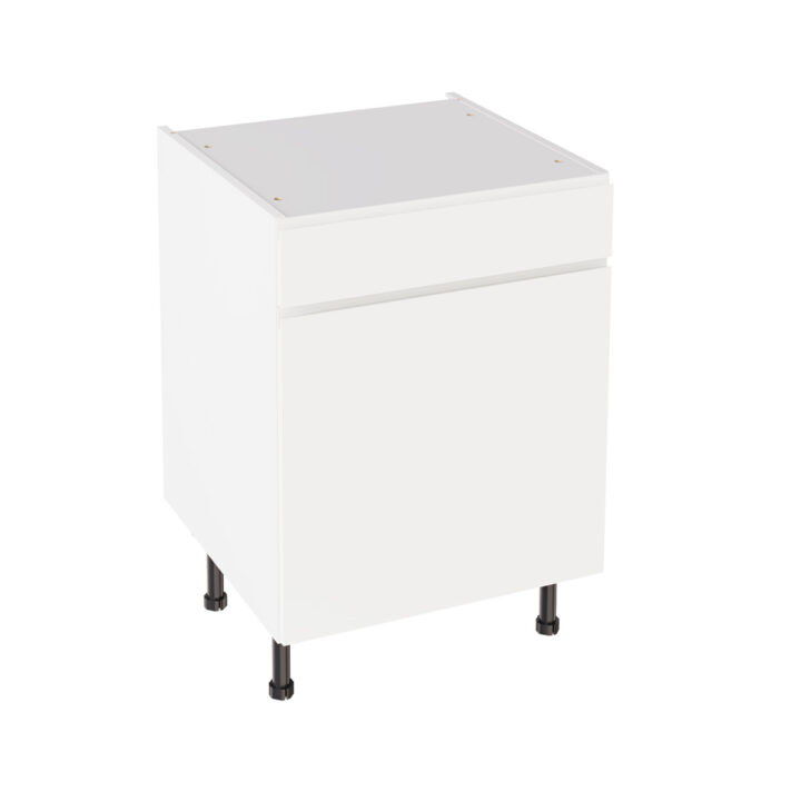 J Pull Matt White 600 Drawerline Base Kitchen Cabinet