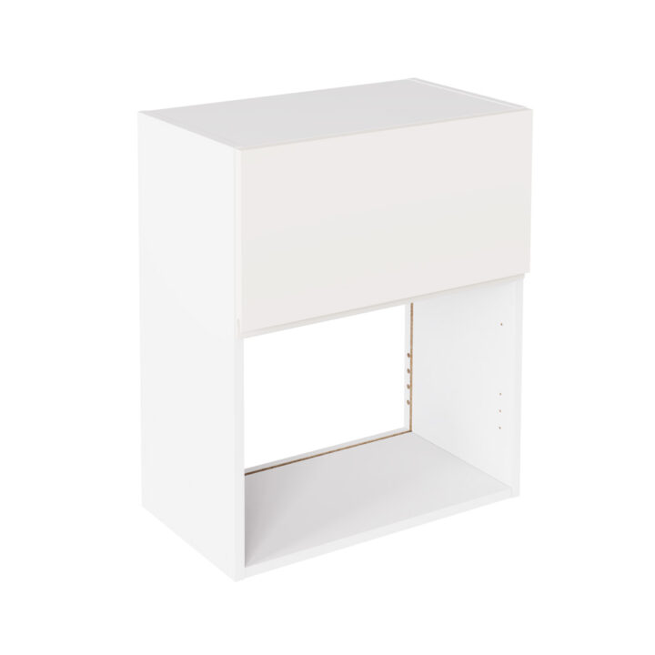J Pull Matt White 600 Microwave Wall Kitchen Cabinet