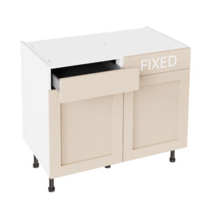 Shaker Matt Cashmere 1000 LH Drawerline Base Kitchen Cabinet