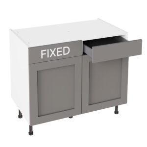 Shaker Matt Dust Grey 1000 RH Drawerline Base Kitchen Cabinet