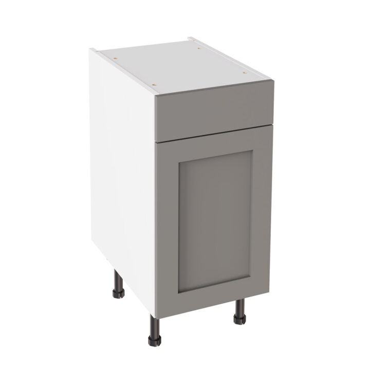 Shaker Matt Dust Grey 400 Drawerline Base Kitchen Cabinet
