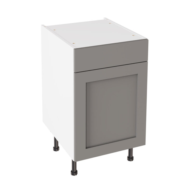 Shaker Matt Dust Grey 500 Drawerline Base Kitchen Cabinet