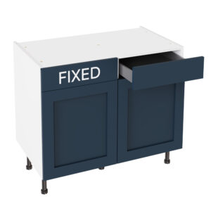 Shaker Matt Indigo Blue 1000 RH Drawerline Base Kitchen Cabinet
