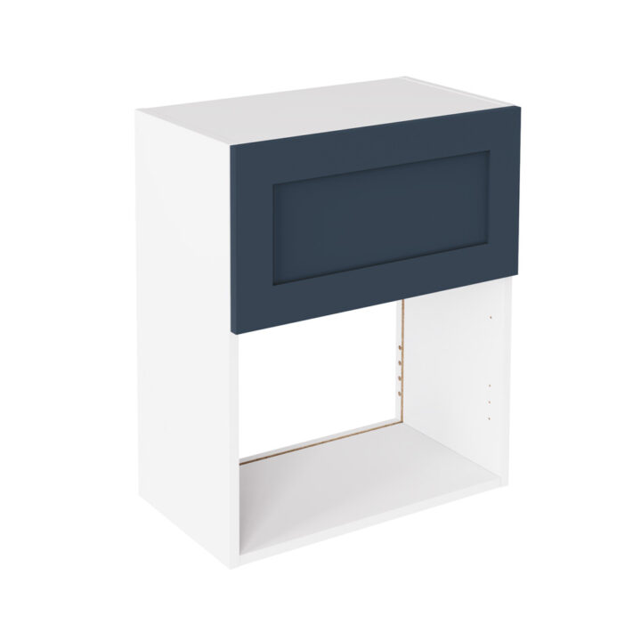 Shaker Matt Indigo Blue 600 Microwave Wall Kitchen Cabinet