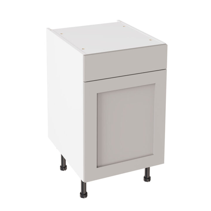 Shaker Matt Light Grey 500 Drawerline Base Kitchen Cabinet