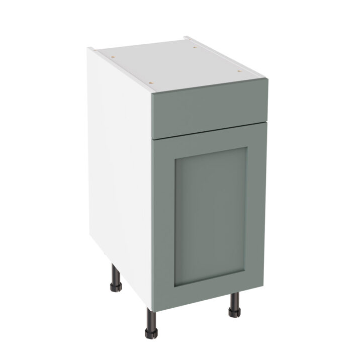 Shaker Matt Sage Green 400 Drawerline Base Kitchen Cabinet