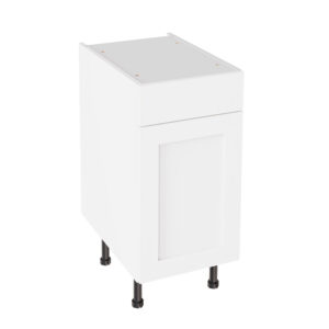 Shaker Matt White 400 Drawerline Base Kitchen Cabinet