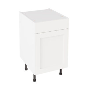Shaker Matt White 500 Drawerline Base Kitchen Cabinet