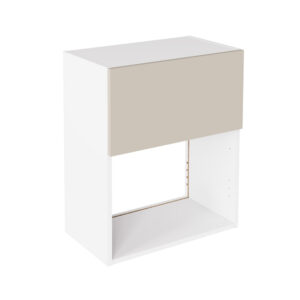 Slab Gloss Light Grey 600 Microwave Wall Kitchen Cabinet
