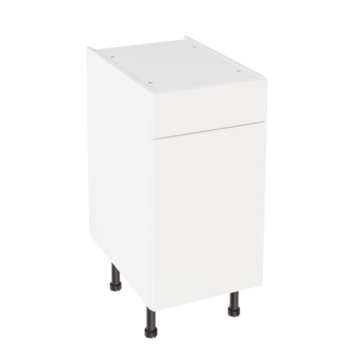 Slab Gloss White 400 Drawerline Base Kitchen Cabinet