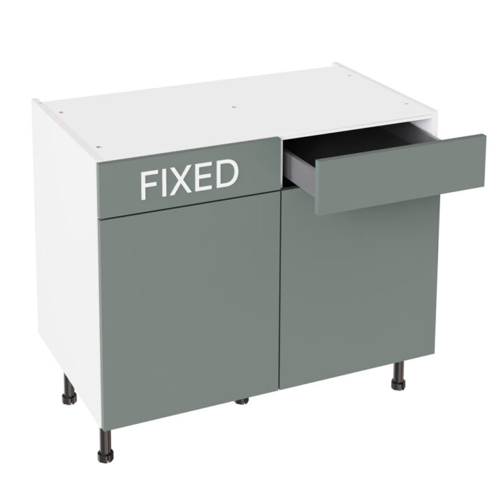 Slab Matt Agave Green 1000 RH Drawerline Base Kitchen Cabinet