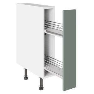 Slab Matt Agave Green 150 Base Kitchen Cabinet Pullout