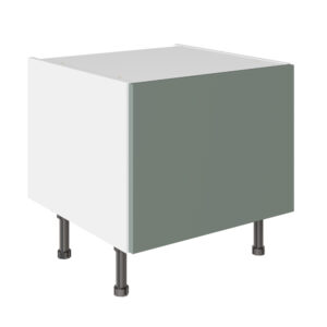 Slab Matt Agave Green 600 Belfast Sink Base Kitchen Cabinet