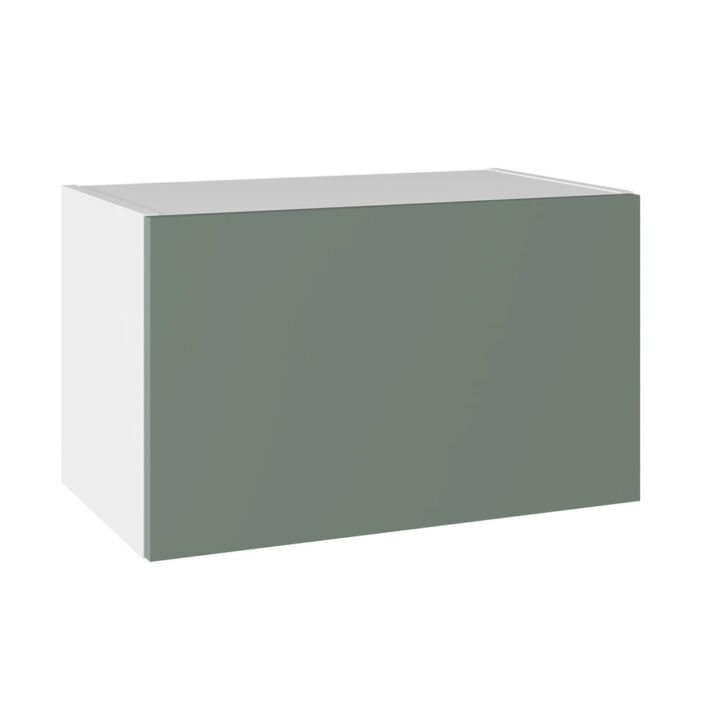 Slab Matt Agave Green 600 Bridging Wall Kitchen Cabinet
