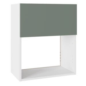 Slab Matt Agave Green 600 Microwave Wall Kitchen Cabinet