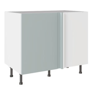 Slab Matt Aquamarine 1000 Blind Corner Base Kitchen Cabinet
