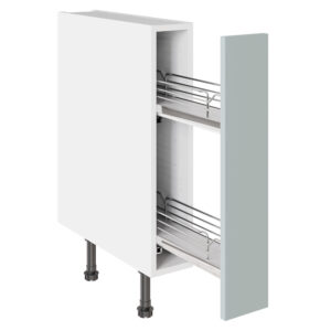 Slab Matt Aquamarine 150 Base Kitchen Cabinet Pullout