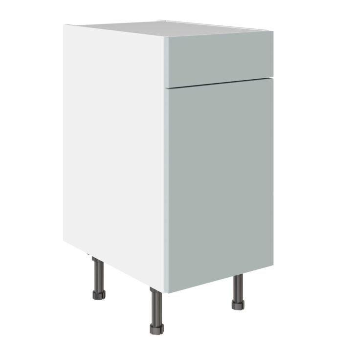 Slab Matt Aquamarine 400 Drawerline Base Kitchen Cabinet