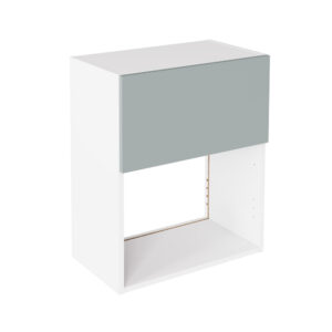 Slab Matt Aquamarine 600 Microwave Wall Kitchen Cabinet