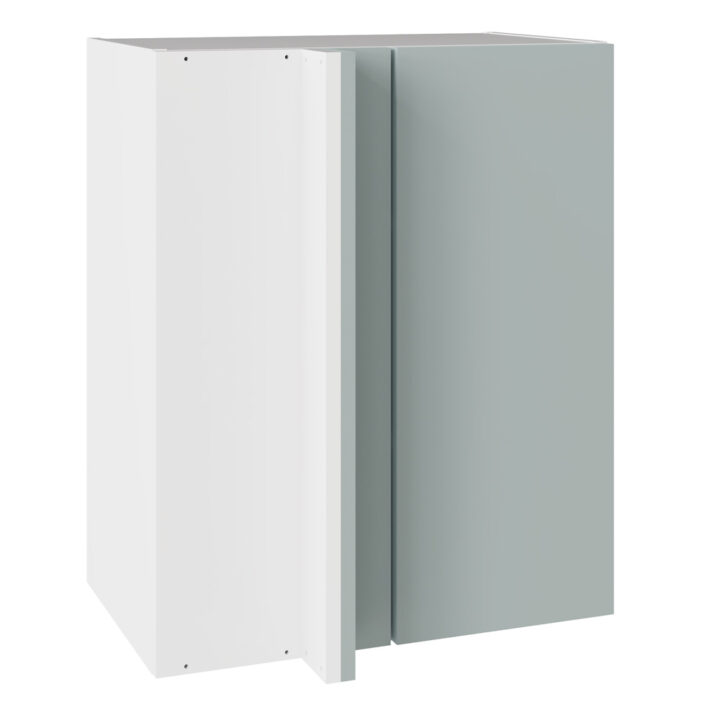 Slab Matt Aquamarine 600 RH Blind Corner Wall Kitchen Cabinet