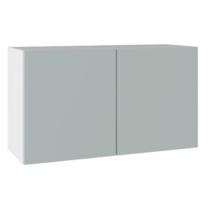 Slab Matt Aquamarine 800 Double Extractor Wall Kitchen Cabinet