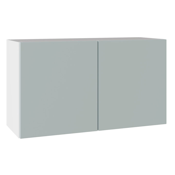 Slab Matt Aquamarine 800 Double Extractor Wall Kitchen Cabinet