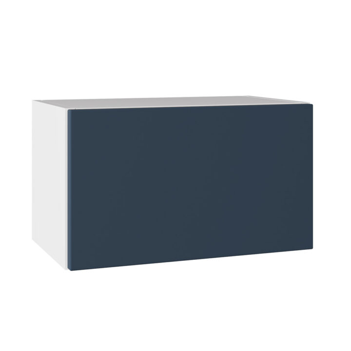 Slab Matt Blue 500 Short Bridging Wall Kitchen Cabinet