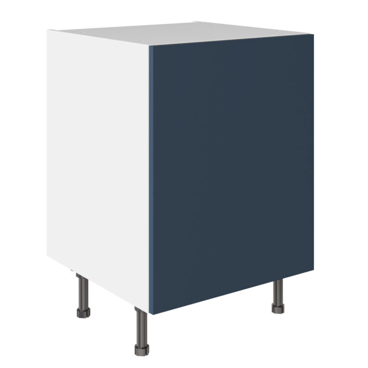 Slab Matt Blue 600 Base Kitchen Cabinet