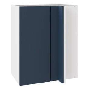 Slab Matt Blue 600 LH Blind Corner Wall Kitchen Cabinet