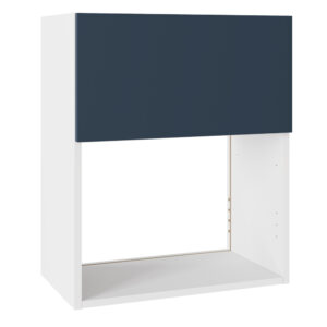Slab Matt Blue 600 Microwave Wall Kitchen Cabinet