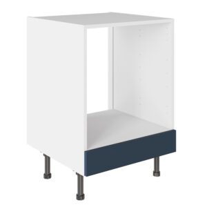 Slab Matt Blue 600 Oven Base Kitchen Cabinet