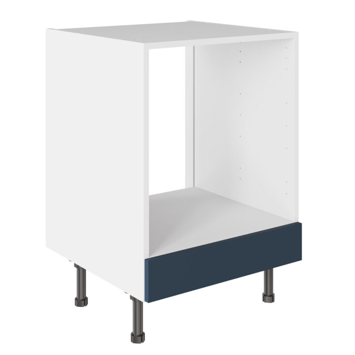 Slab Matt Blue 600 Oven Base Kitchen Cabinet