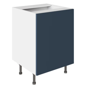Slab Matt Blue 600 Sink or Hob Base Kitchen Cabinet