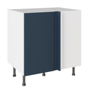 Slab Matt Blue 800 Blind Corner Base Kitchen Cabinet