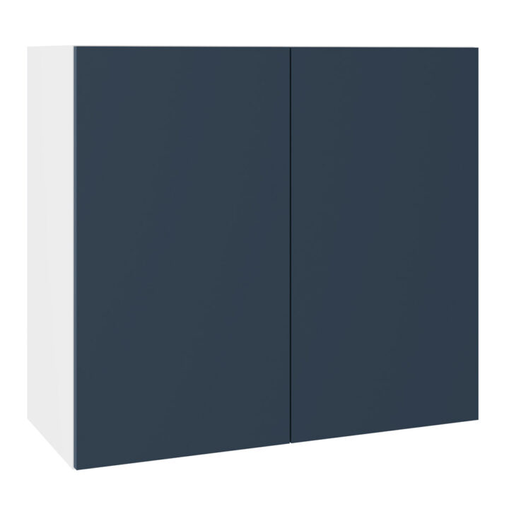 Slab Matt Blue 800 Wall Kitchen Cabinet
