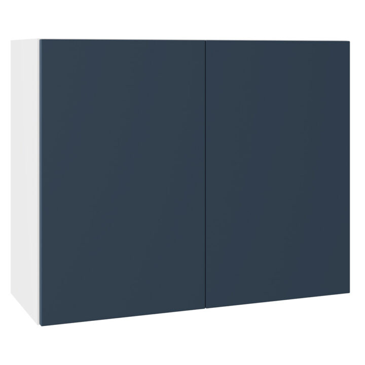 Slab Matt Blue 900 Wall Kitchen Cabinet