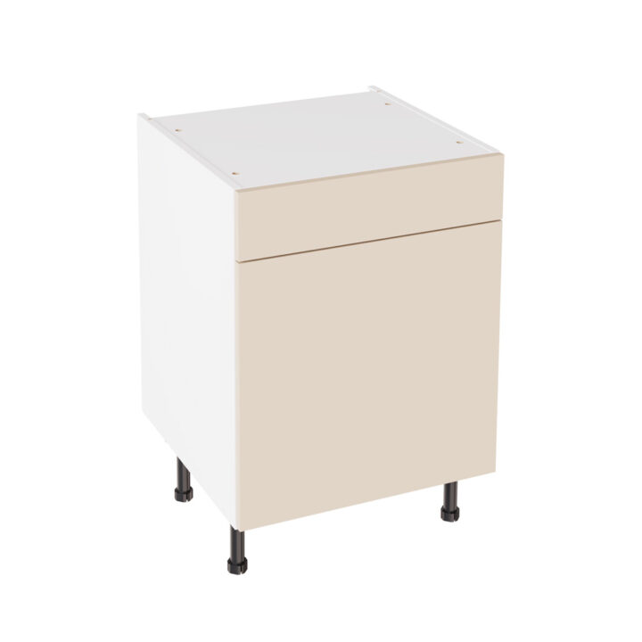 Slab Matt Cashmere 600 Drawerline Base Kitchen Cabinet