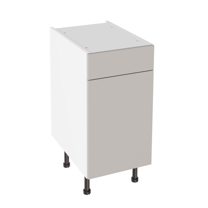 Slab Matt Light Grey 400 Drawerline Base Kitchen Cabinet