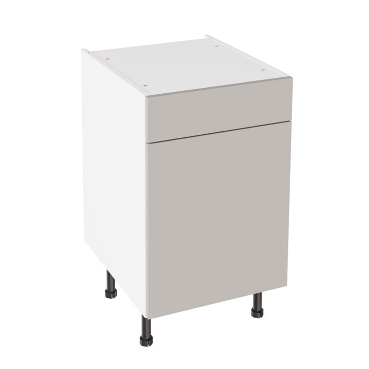 Slab Matt Light Grey 500 Drawerline Base Kitchen Cabinet