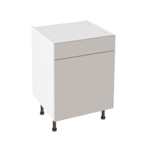 Slab Matt Light Grey 600 Drawerline Base Kitchen Cabinet