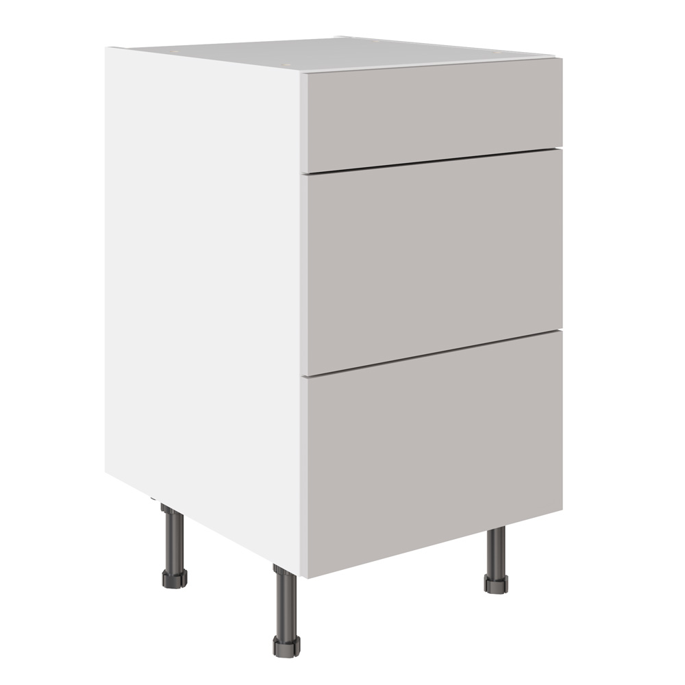 Slab Standard Flatpack 500 3 Drawer Base Kitchen Cabinet Standard MFC ...