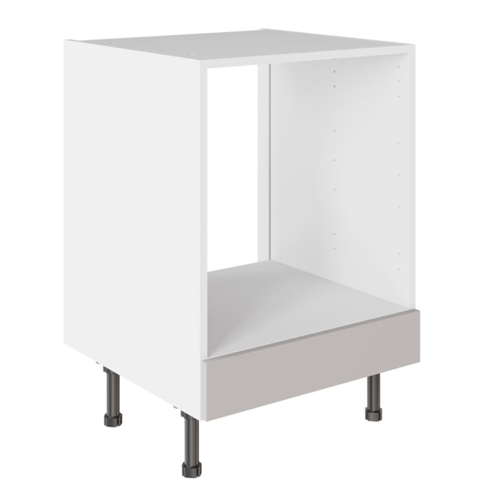 Slab Standard Light Grey 600 Oven Base Kitchen Cabinet