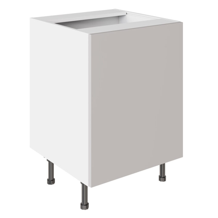 Slab Standard Light Grey 600 Sink or Hob Base Kitchen Cabinet