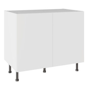Slab Standard Snow White 1000 Base Kitchen Cabinet