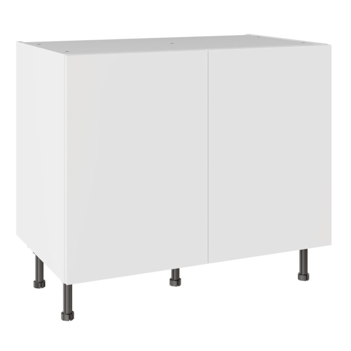 Slab Standard Snow White 1000 Base Kitchen Cabinet