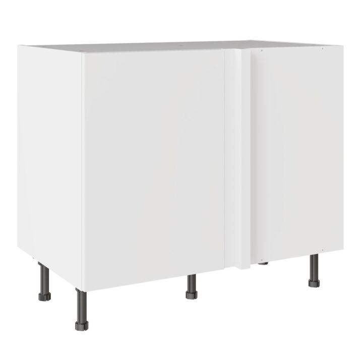 Slab Standard Snow White 1000 Blind Corner Base Kitchen Cabinet