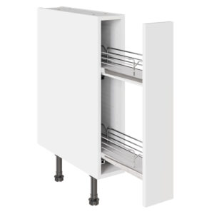 Slab Standard Snow White 150 Base Kitchen Cabinet Pullout