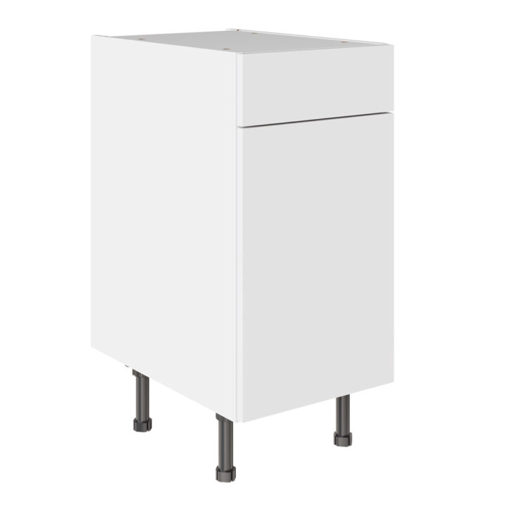 Slab Standard Snow White 400 Drawerline Base Kitchen Cabinet