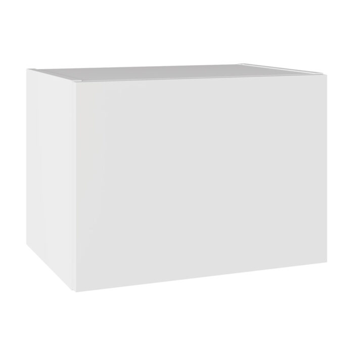 Slab Standard Snow White 500 Bridging Wall Kitchen Cabinet