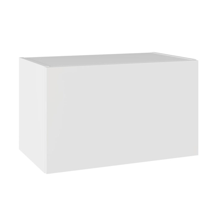 Slab Standard Snow White 600 Bridging Wall Kitchen Cabinet